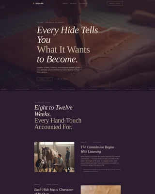 Leather Worker & Saddler Business Blog Website Template