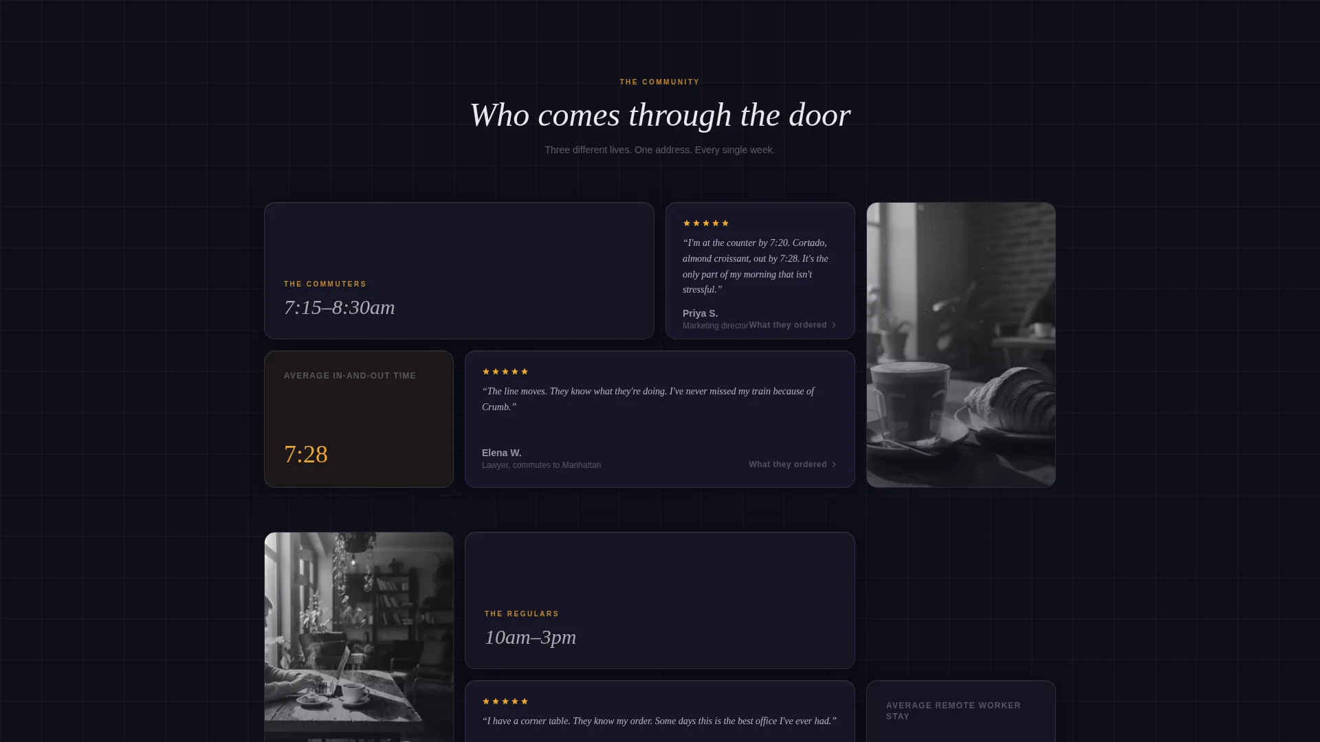 Artisan Bakery Testimonials Landing Page Template