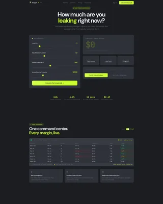 Bakery Analytics Dashboard Landing Page Template