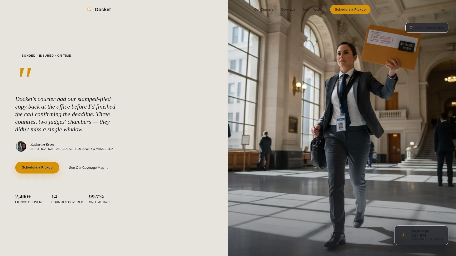 Notary & Legal Support Specialist Reviews Website Template