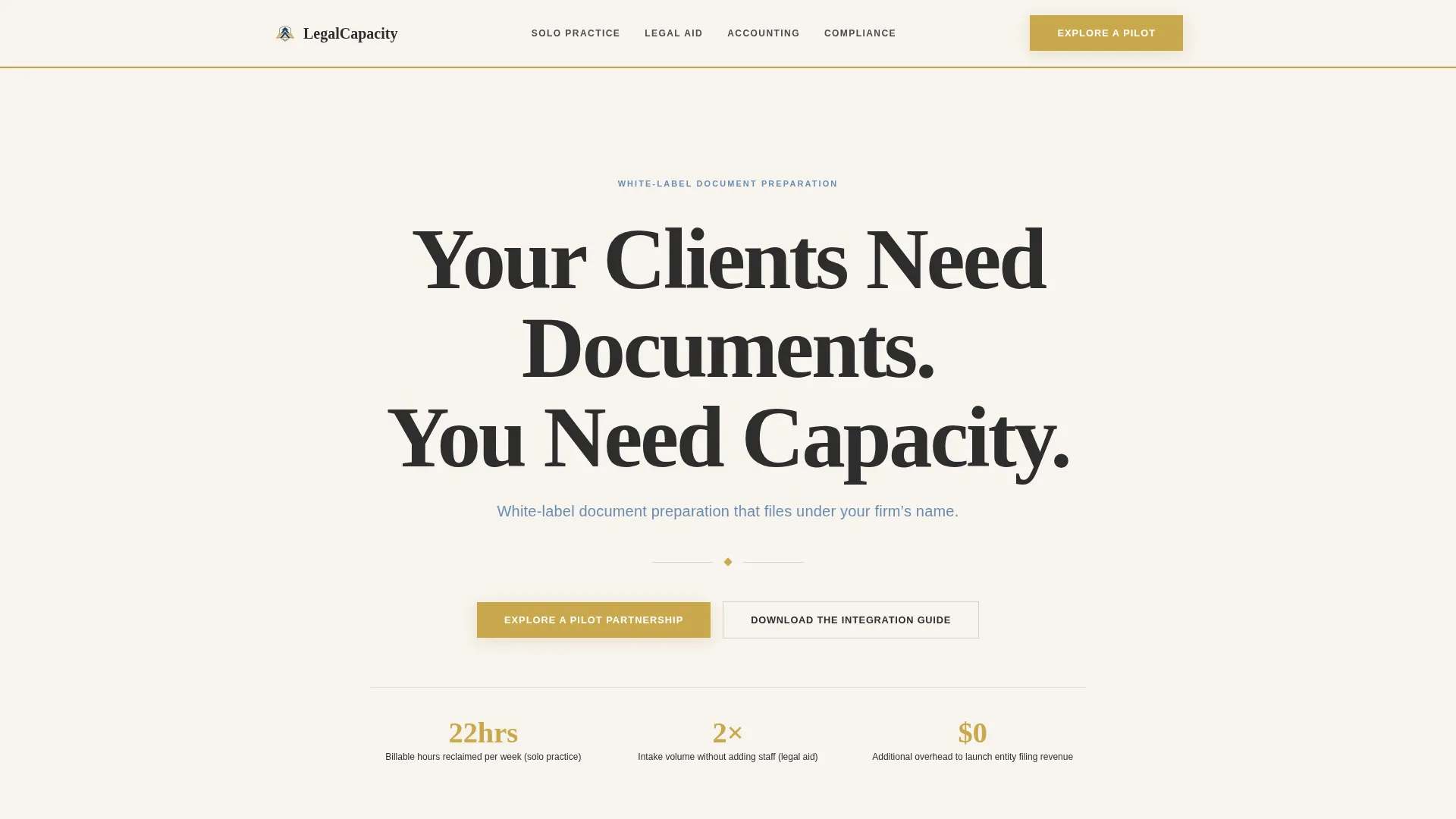 Notary & Legal Support Portfolio Website Template