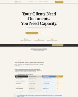 Notary & Legal Support Portfolio Website Template