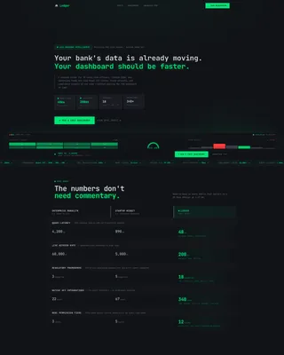 Banking Analytics Dashboard Landing Page Template