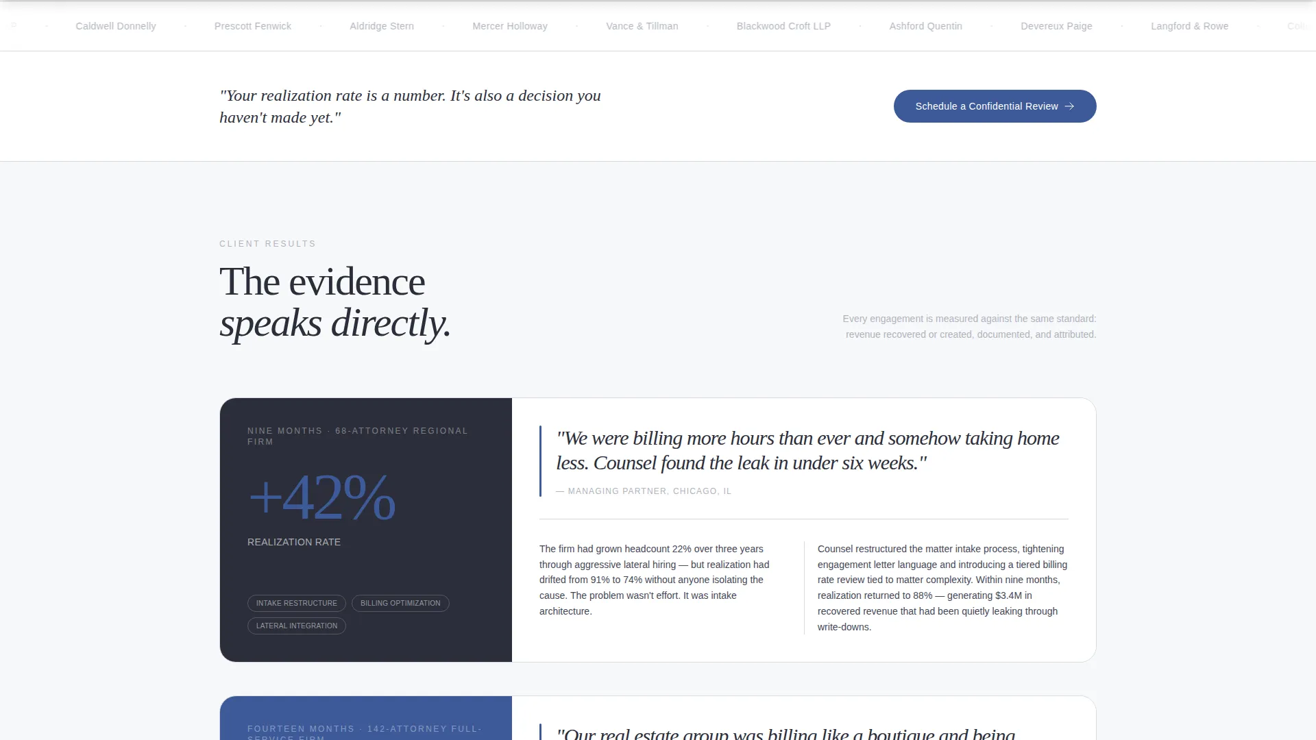Legal Consulting Specialist Booking Website Template