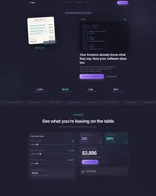 AI Salon Document Processing Landing Page Template