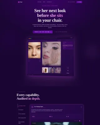 Beauty & Salon AI Image Generator Landing Page
