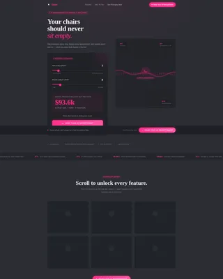 AI Salon Receptionist Landing Page Template