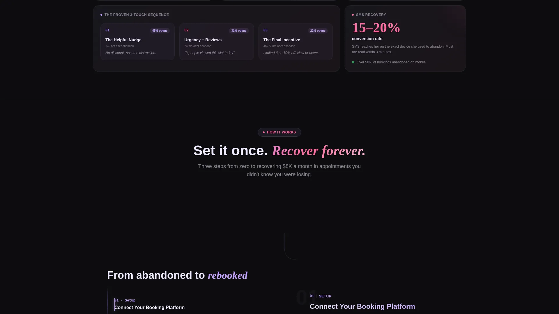 Intelligent Salon Landing Page Template