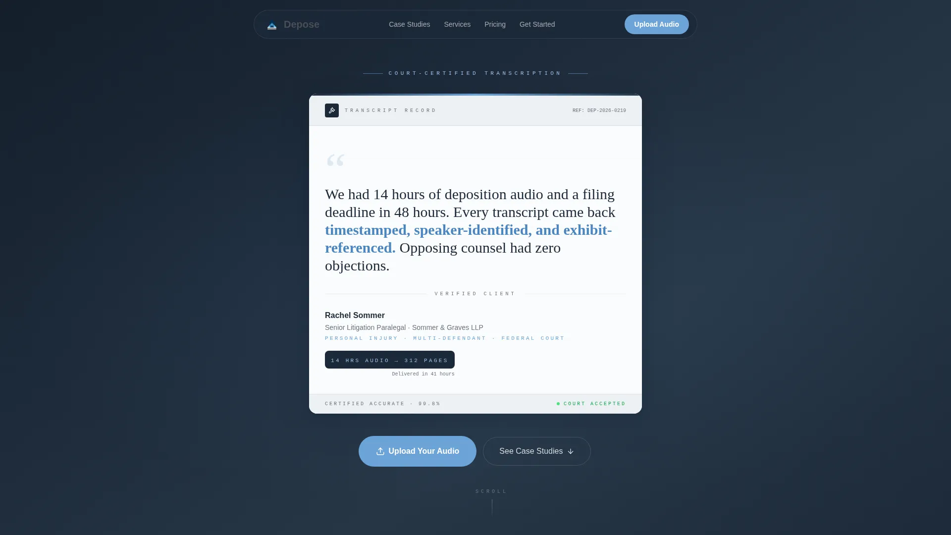 Notary & Legal Support Reviews Website Template