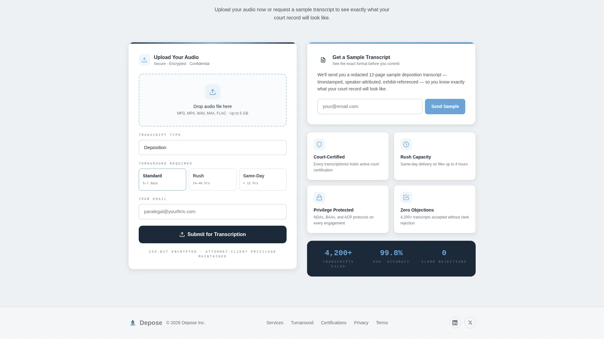 Notary & Legal Support Reviews Website Template