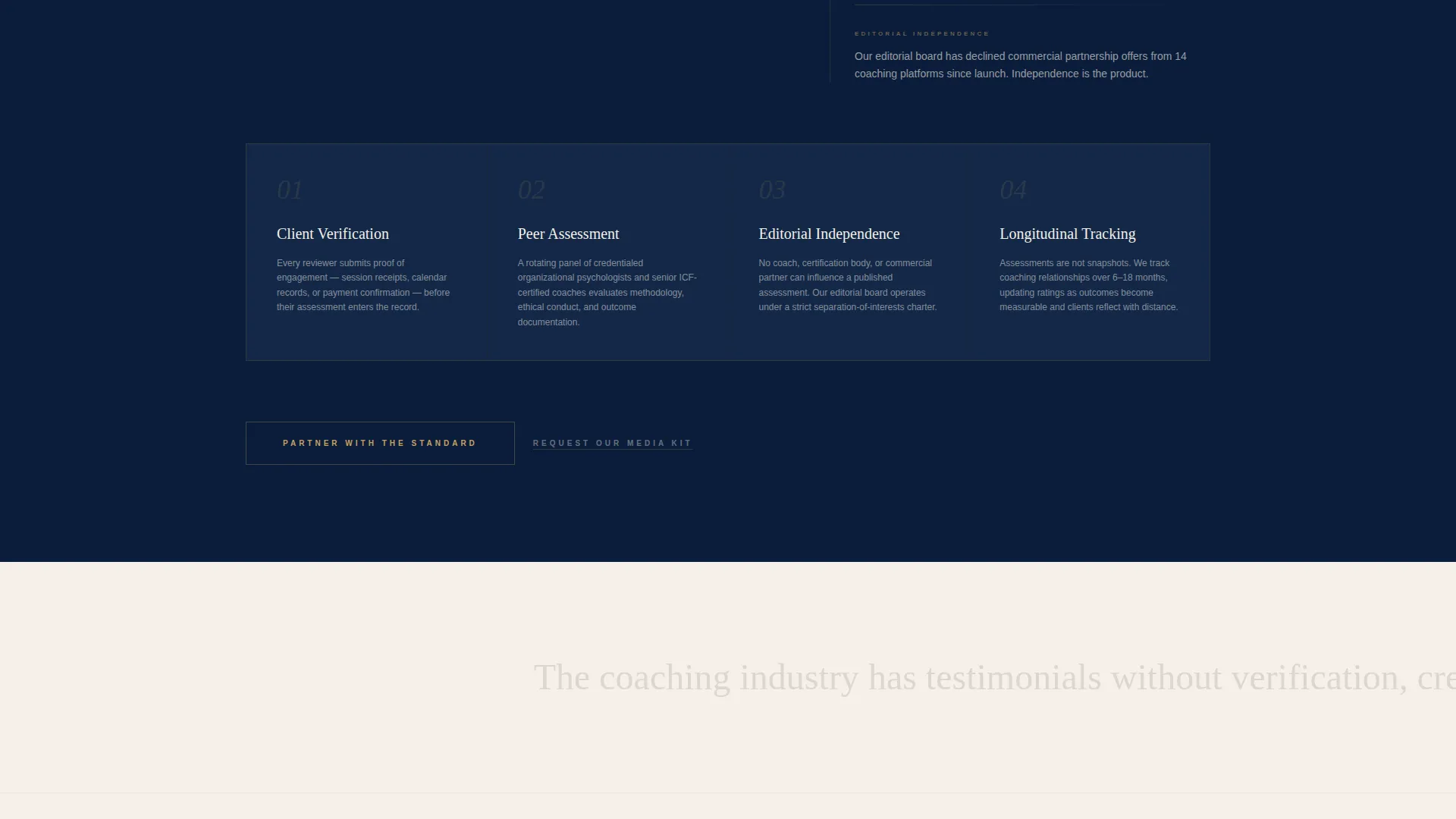 Life Coach Reviews & Testimonial Platform Website Template