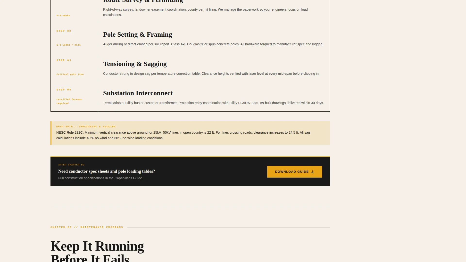 Lineworker (Power Line) Business Professional Website Template