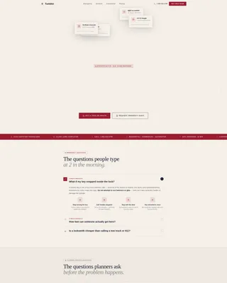 Licensed Emergency Locksmith Landing Page Template