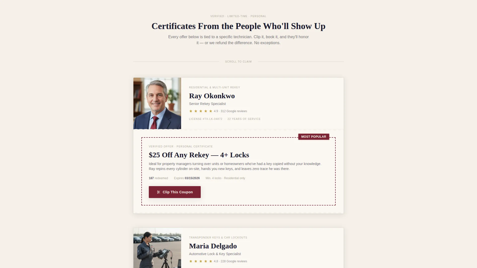 Specialist Locksmith Marketing Professional Website Template