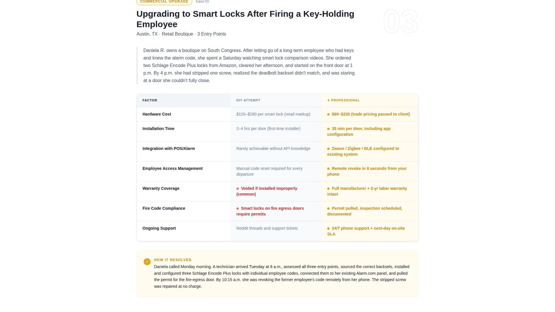 Locksmith Portfolio Website Template