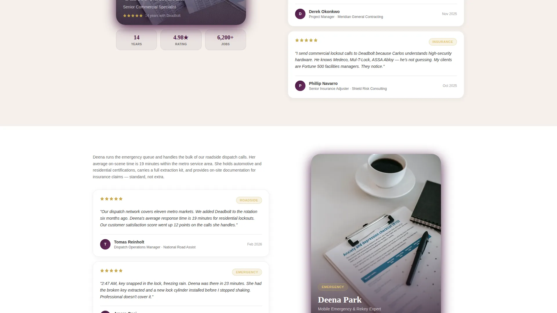 Licensed Security Services Landing Page Template
