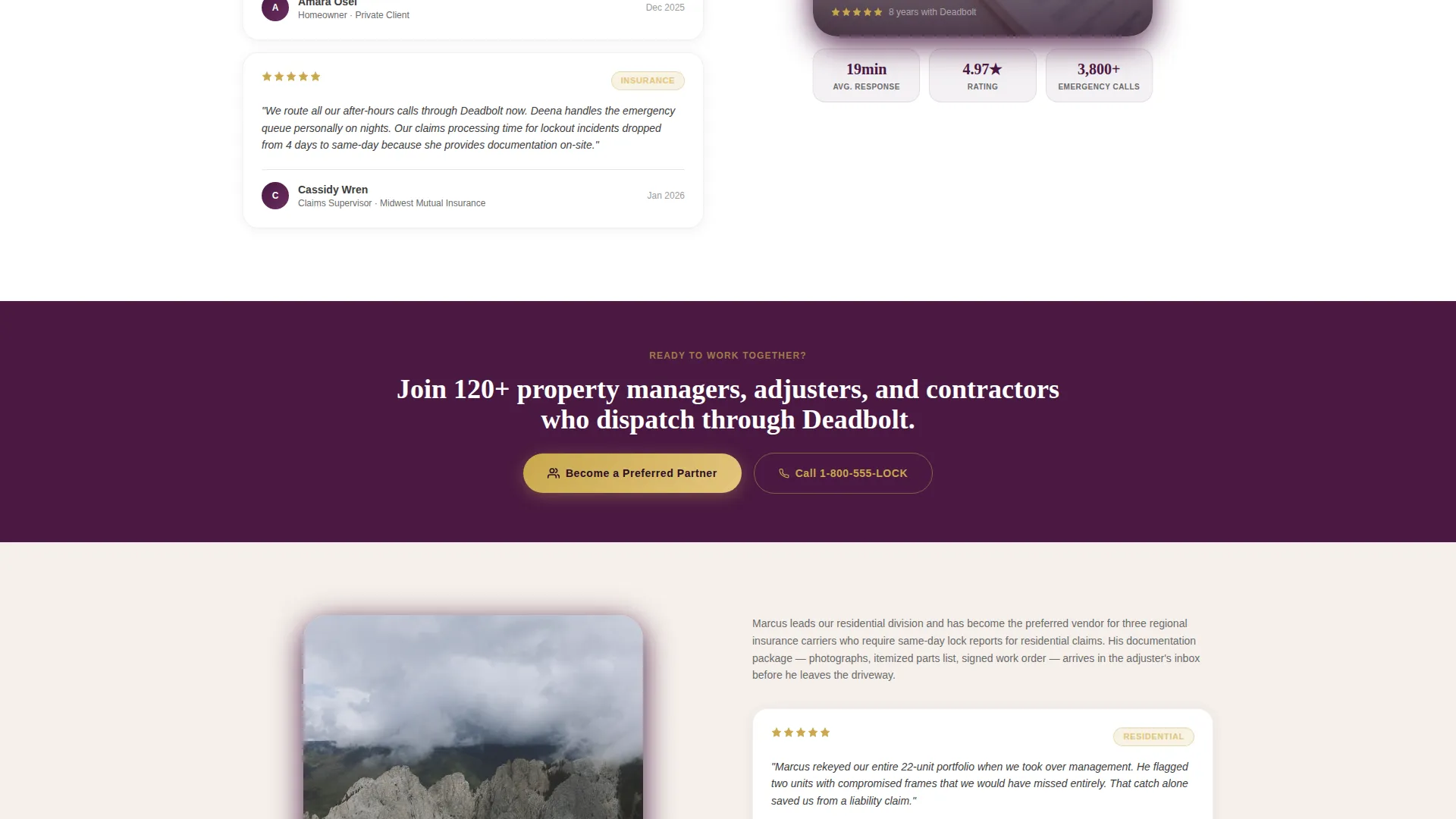 Licensed Security Services Landing Page Template