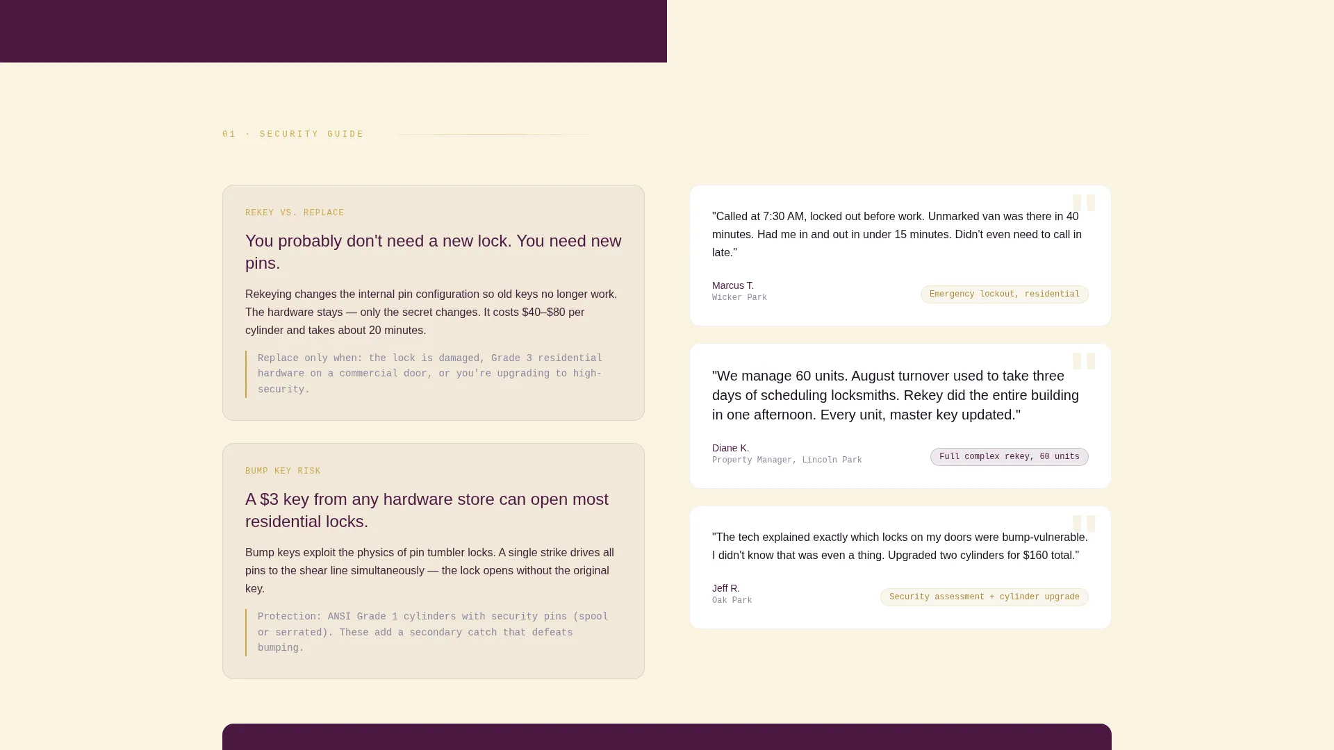 Locksmith Marketing Specialist Reviews Website Template