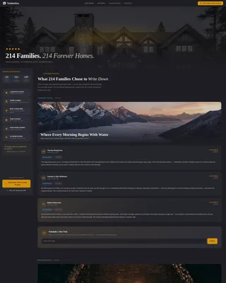 Log Home Builder Business Reviews Website Template