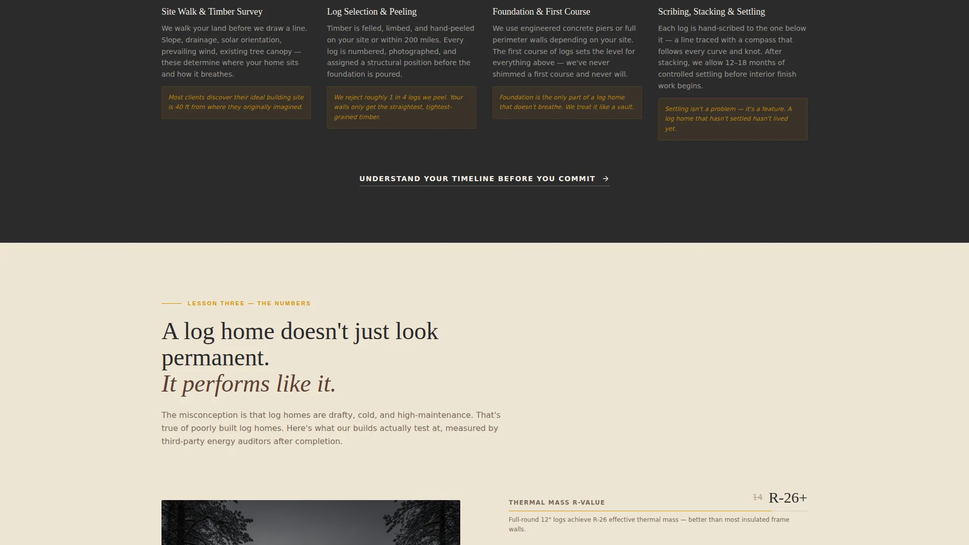 Log Home Builder Business Specialist Reviews Website Template