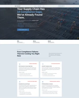 Logistics Consulting Booking Website Template