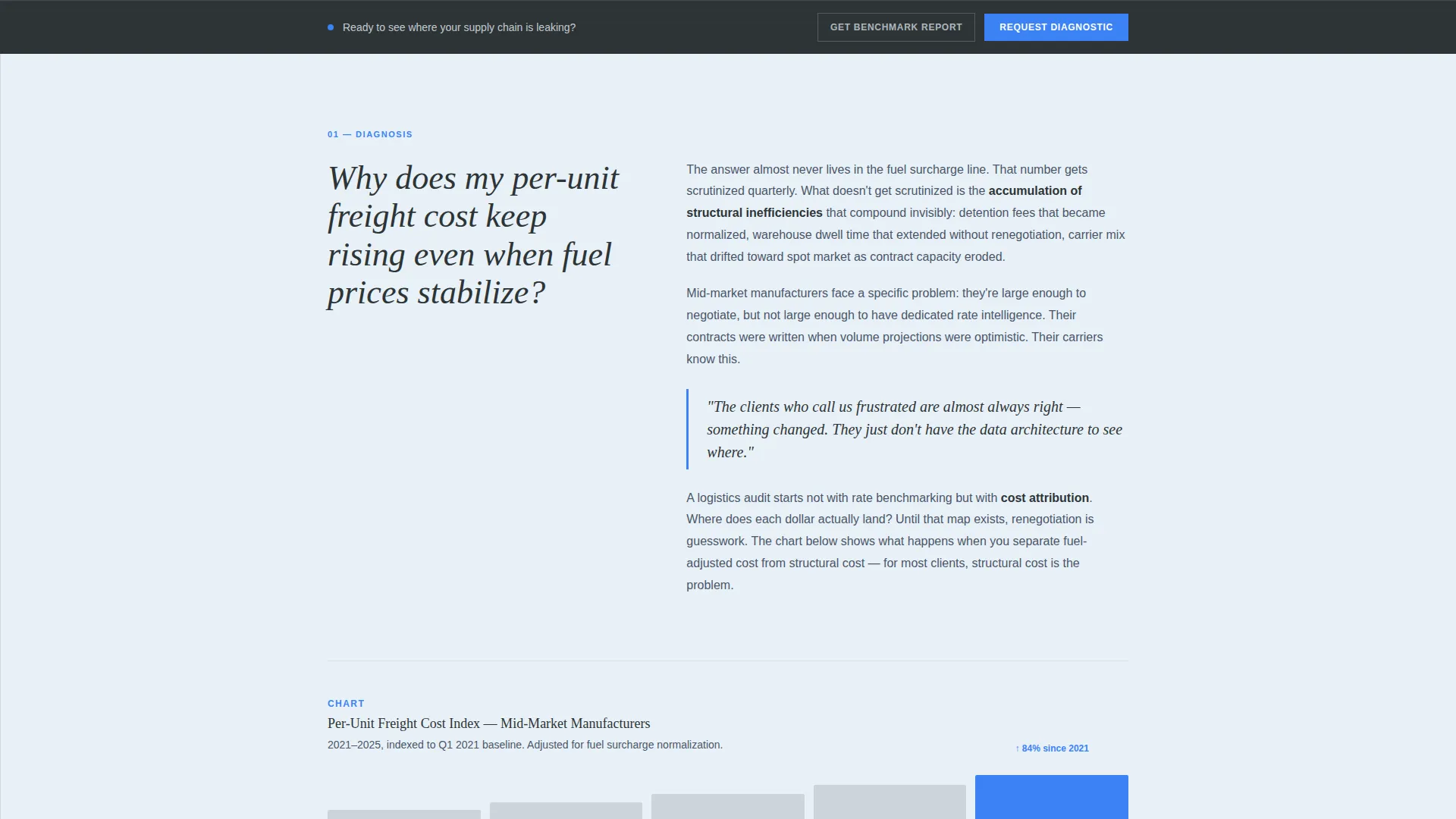 Logistics Consulting Blog & Content Website Template