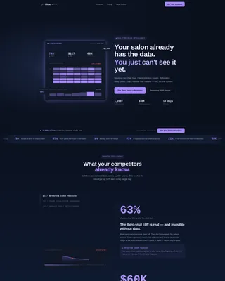 Beauty & Salon Software & SaaS Professional Website Template