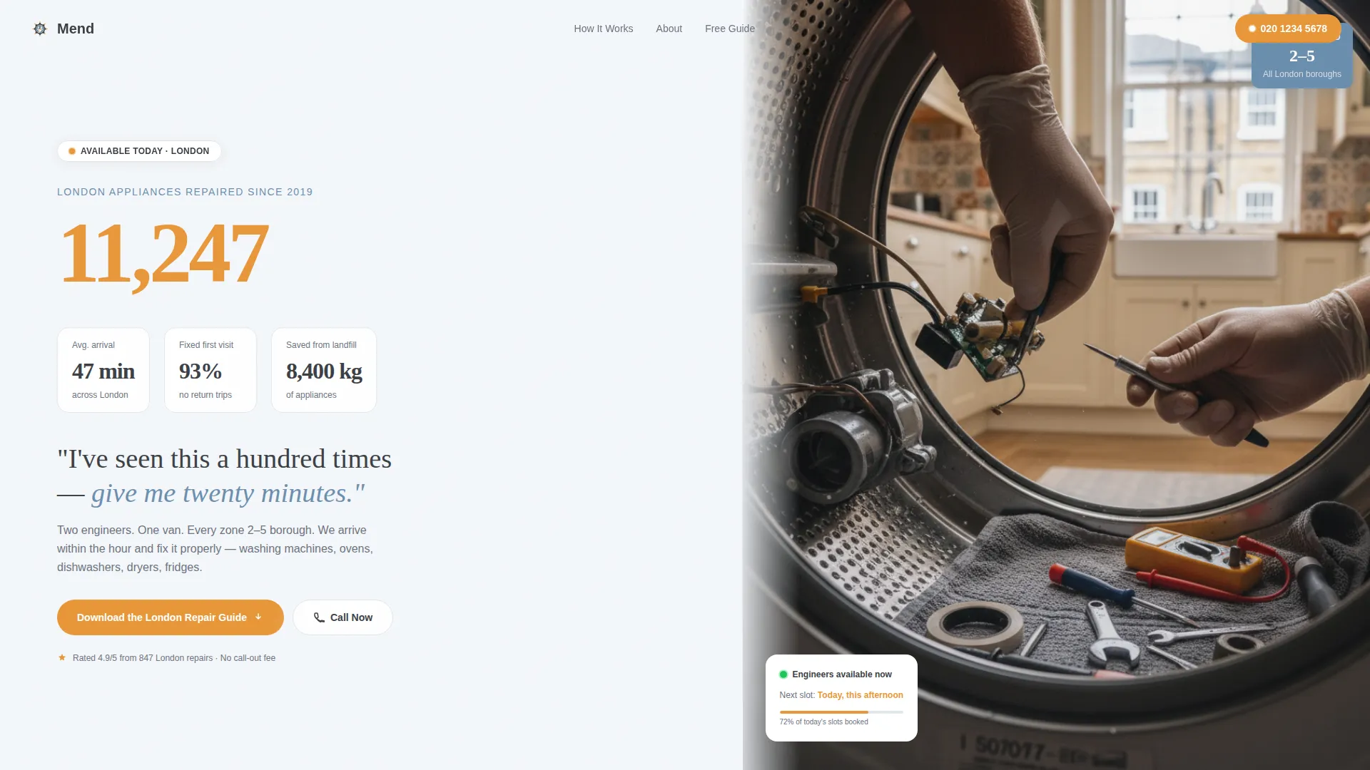 Trusted Appliancerepair | Free Website Template | Rocket