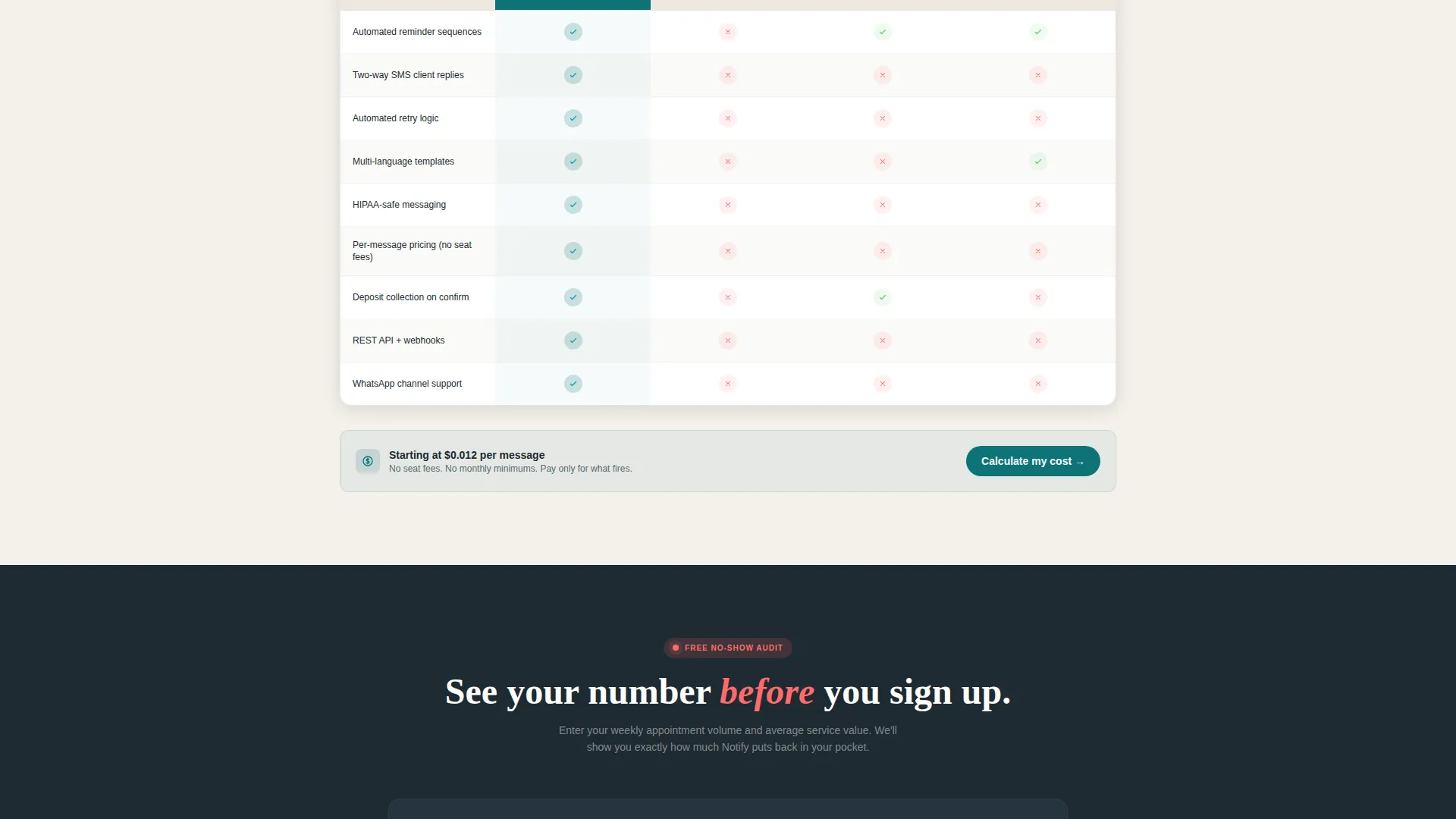 Salon Appointment Reminder Landing Page Template