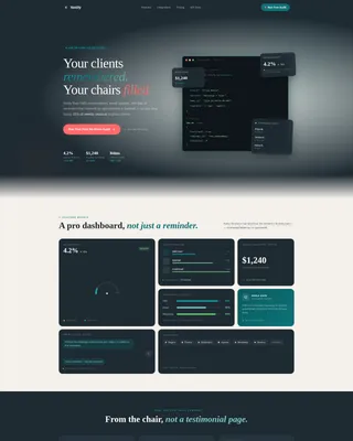 Salon Appointment Reminder Landing Page Template
