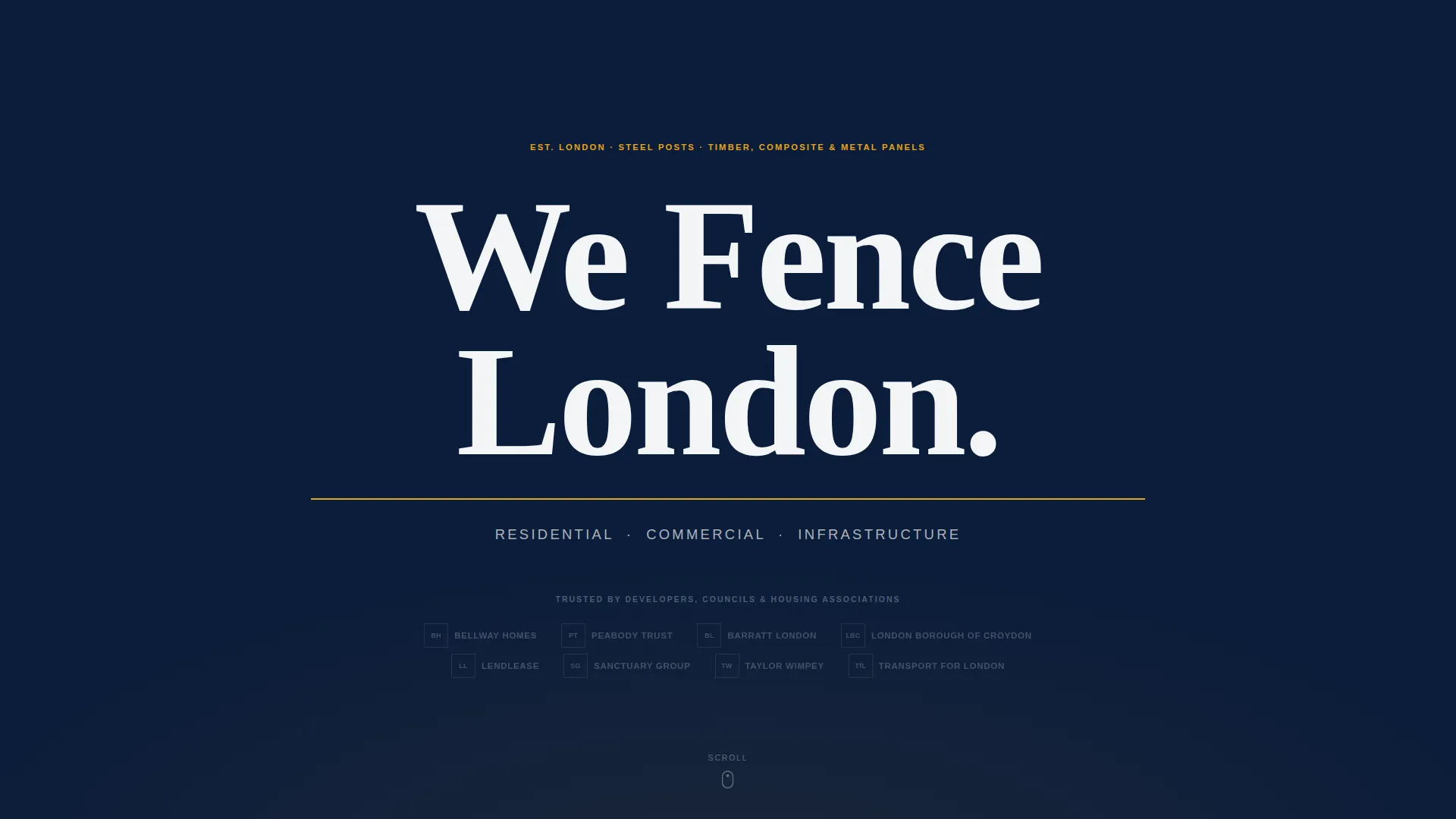 Precision Fencing | Free Website Template | Rocket