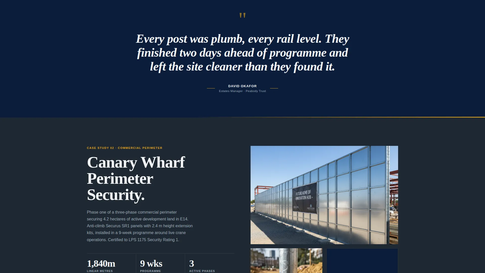 Precision Fencing | Free Website Template | Rocket
