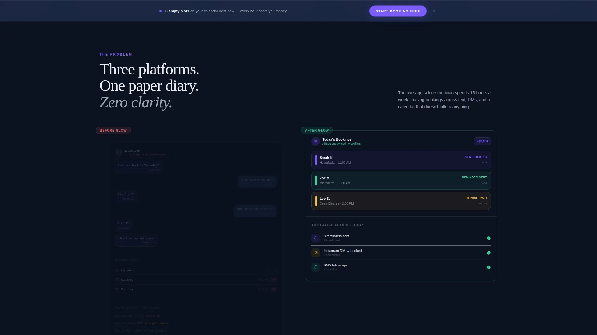 Premium Salon Landing Page Template