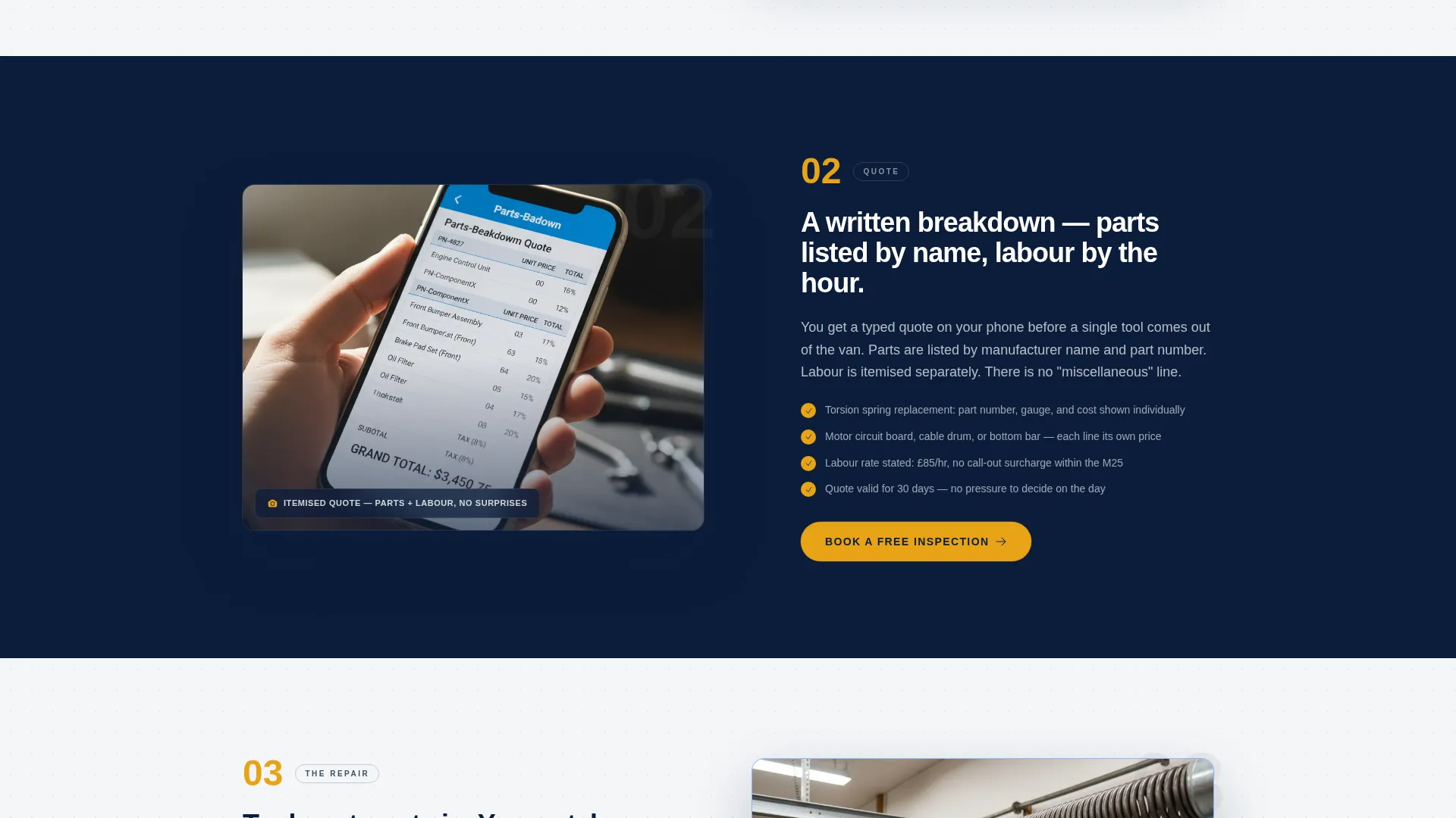 Trusted Garagedoor | Free Website Template | Rocket