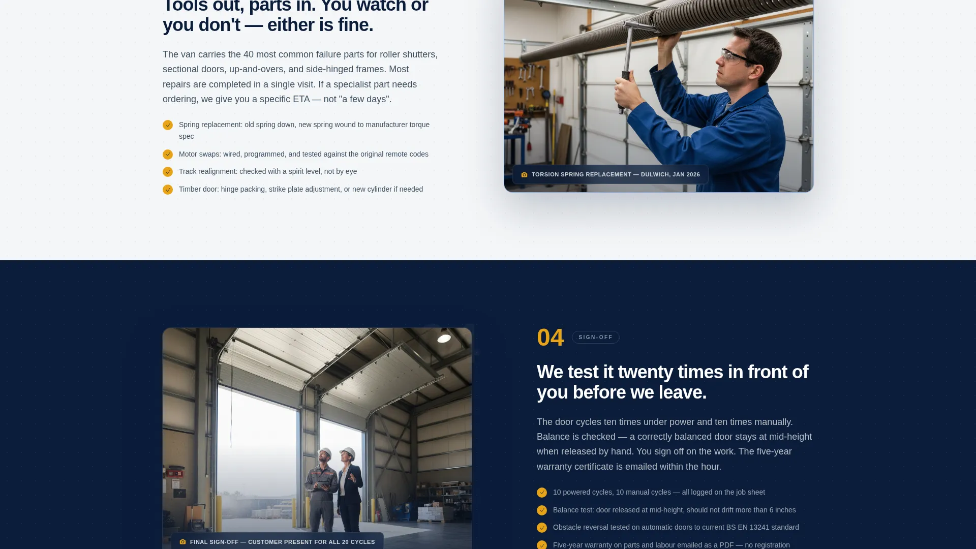 Trusted Garagedoor | Free Website Template | Rocket