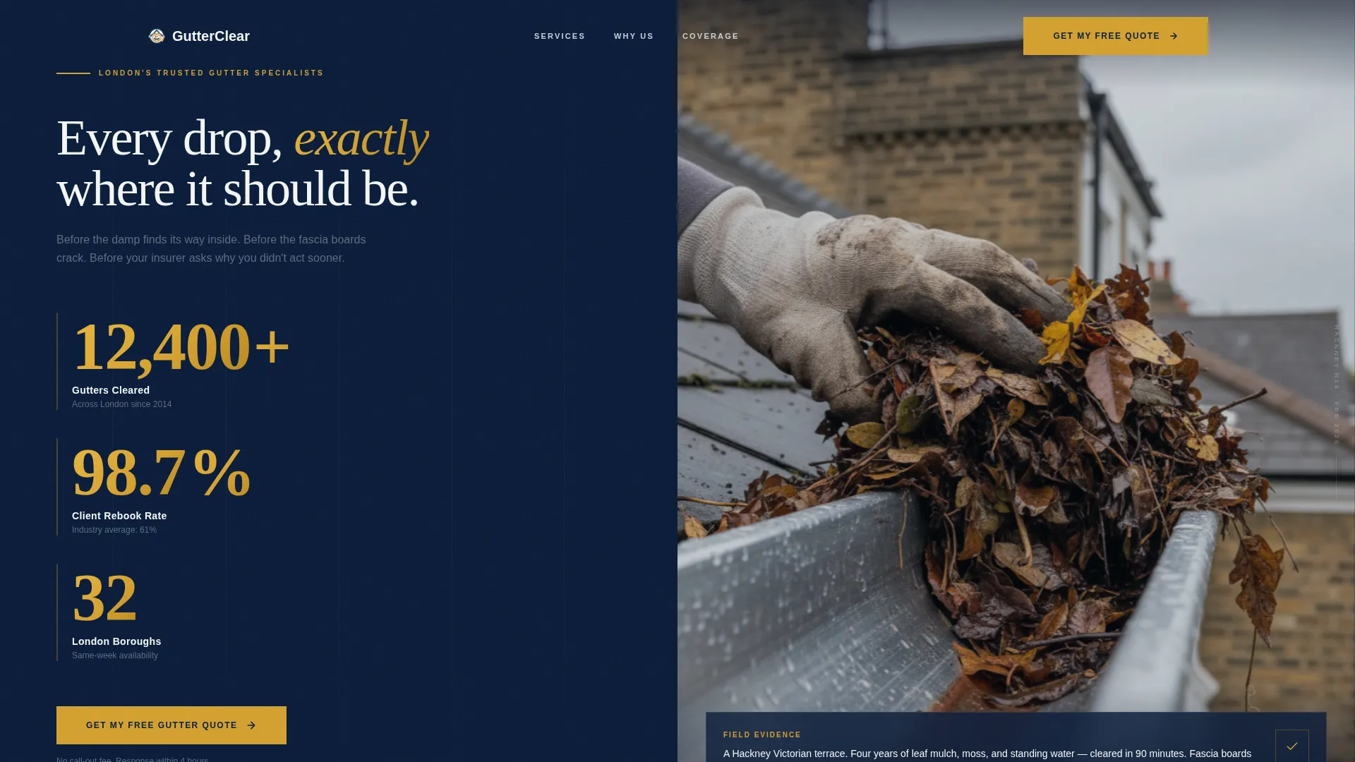 Authoritative London Services | Free Website Template | Rocket