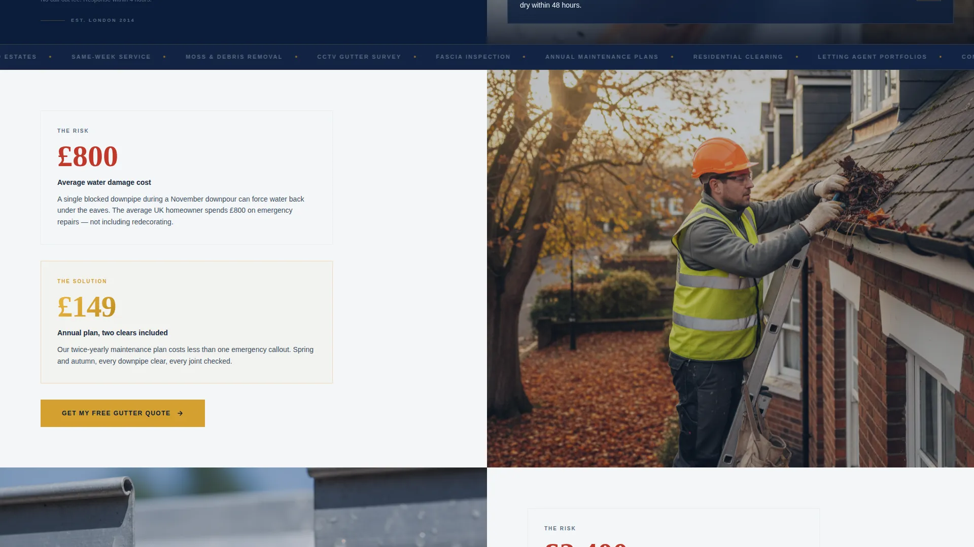Authoritative London Services | Free Website Template | Rocket