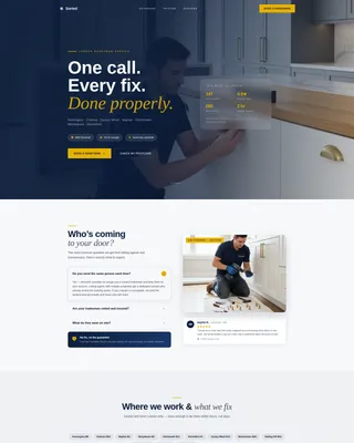 Precision Handyman | Free Website Template | Rocket