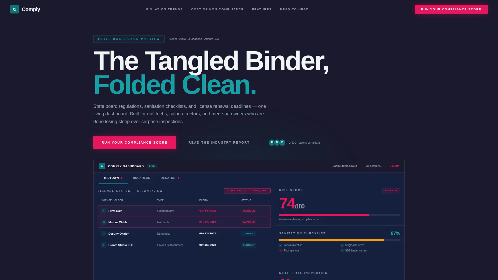 Beauty & Salon Software & SaaS Reviews Website Template