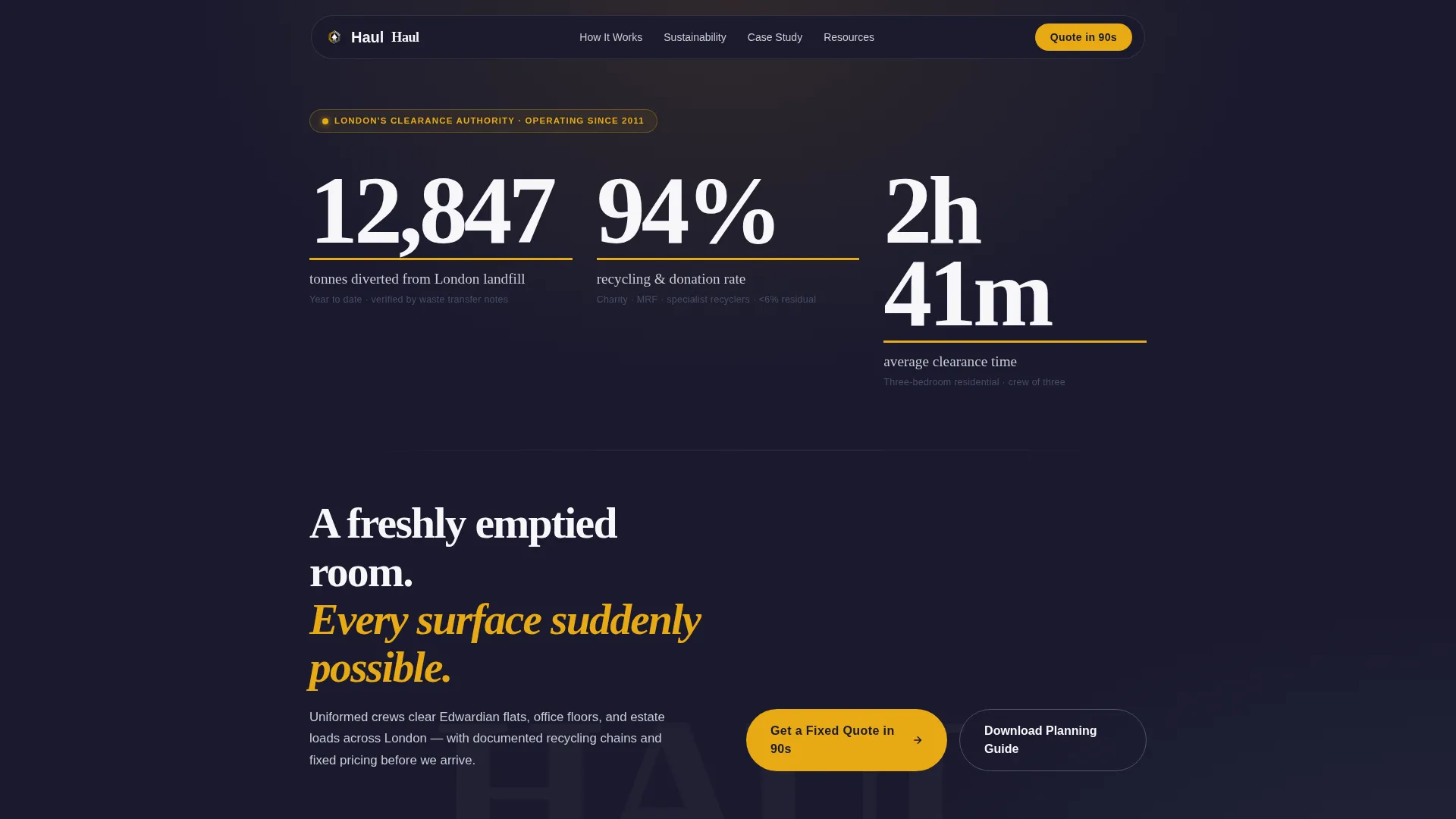 Precision Clearance | Free Website Template | Rocket