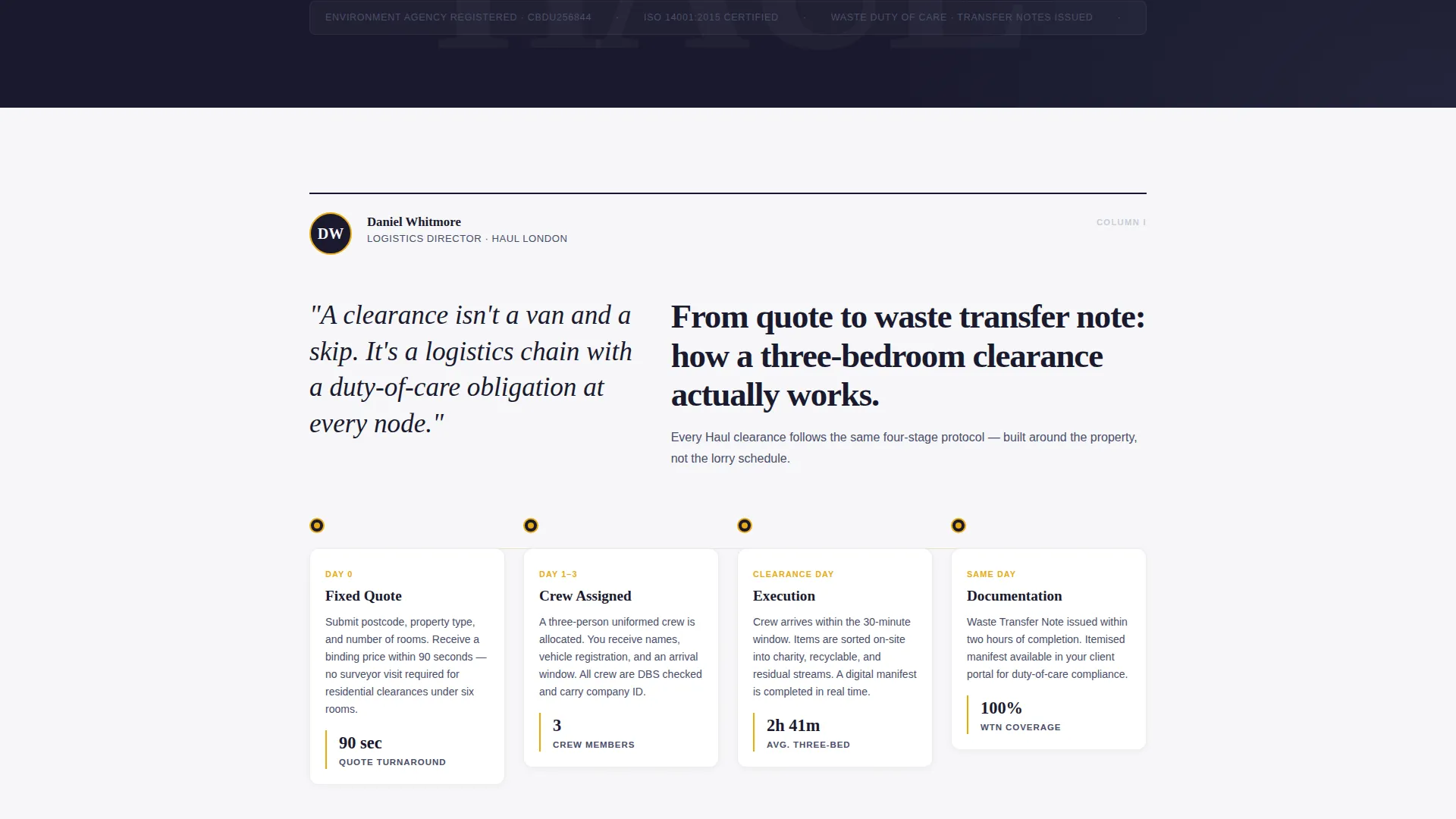 Precision Clearance | Free Website Template | Rocket