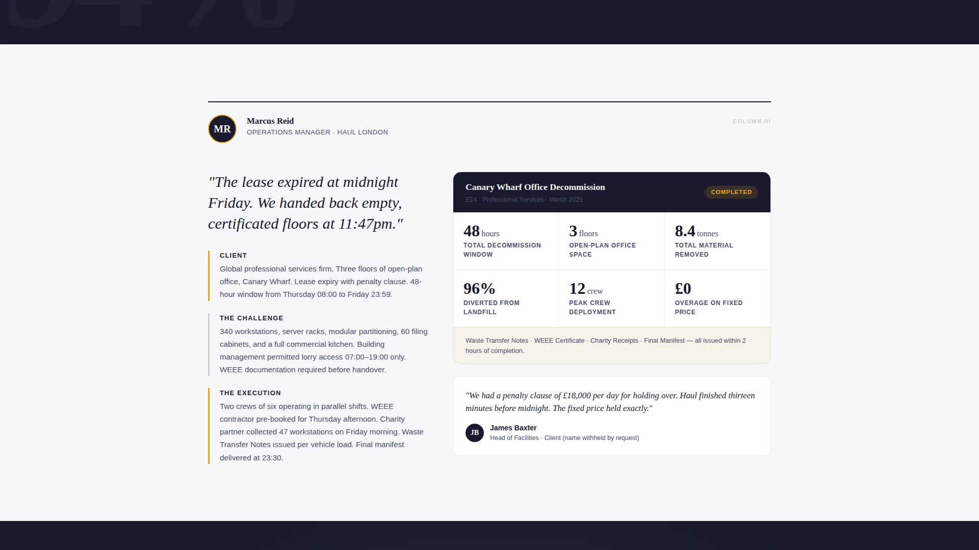 Precision Clearance | Free Website Template | Rocket
