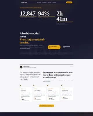 Precision Clearance | Free Website Template | Rocket