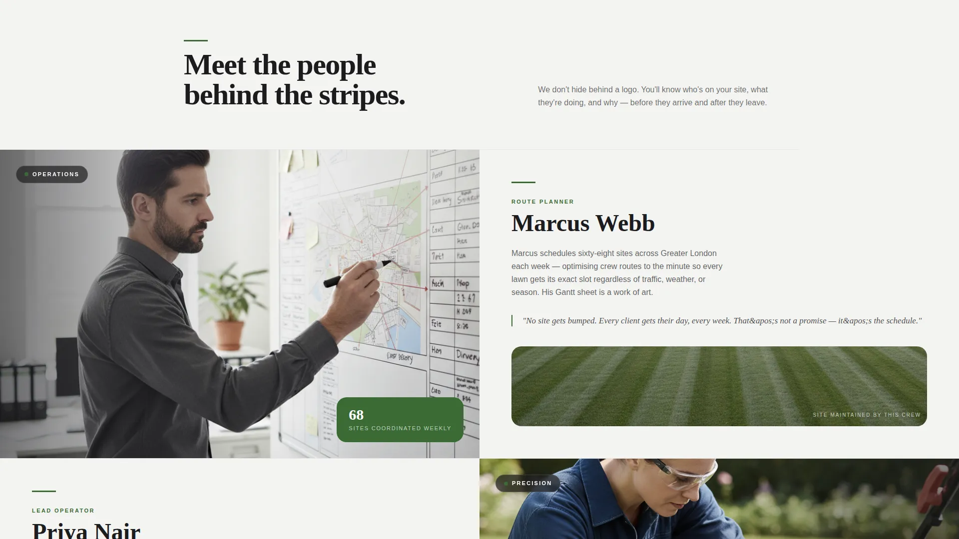 Precision Lawn | Free Website Template | Rocket
