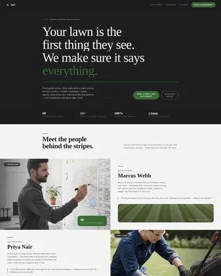 Precision Lawn | Free Website Template | Rocket