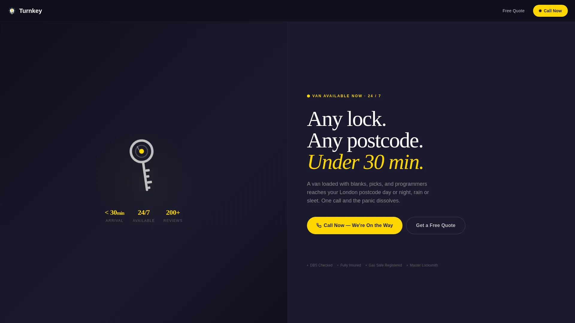 Rapid Locksmith | Free Website Template | Rocket