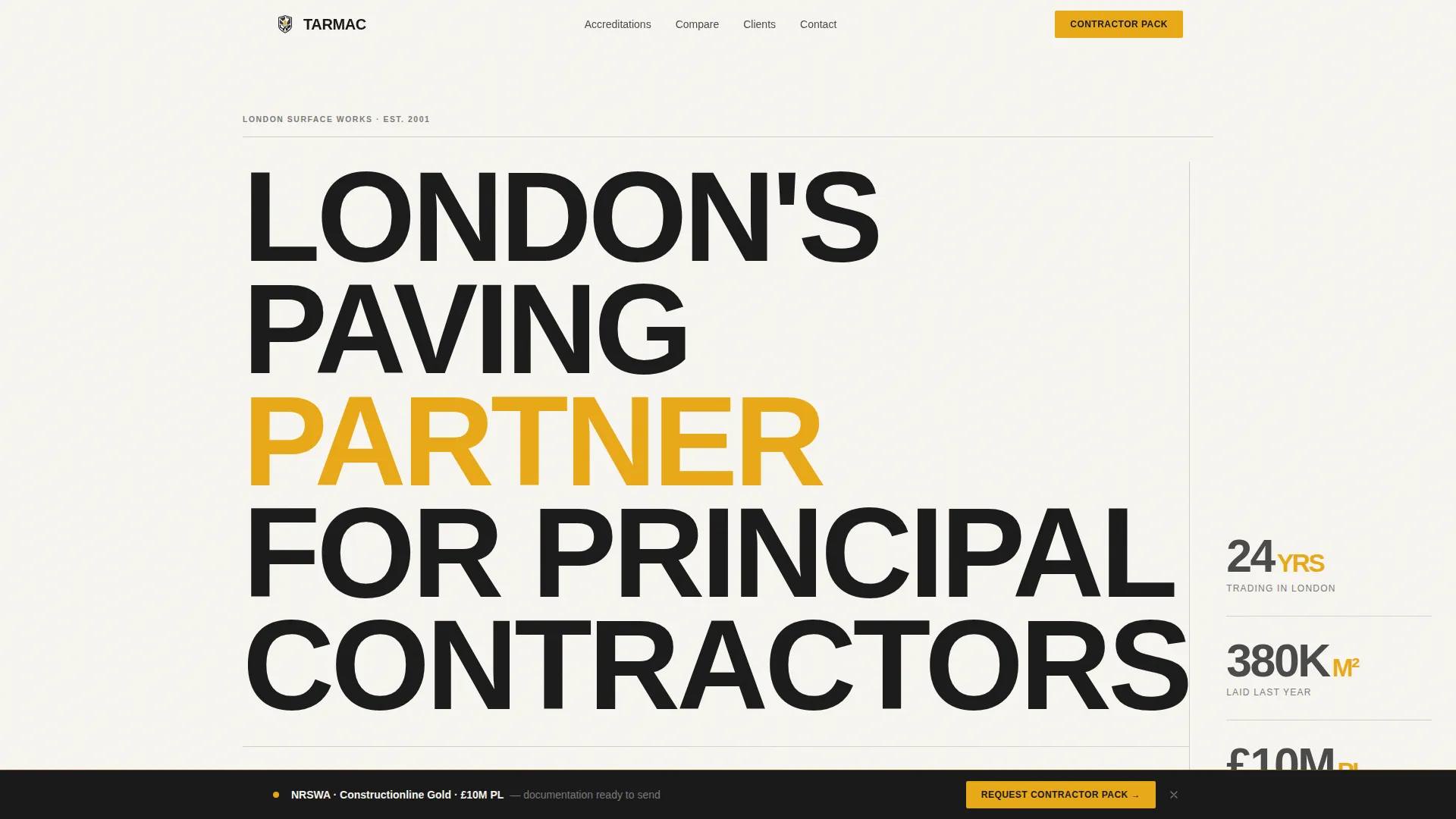 Authoritative Contractor | Free Website Template | Rocket
