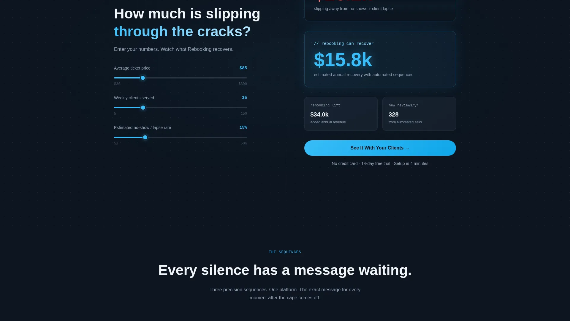Salon Follow-Up Email Landing Page Template