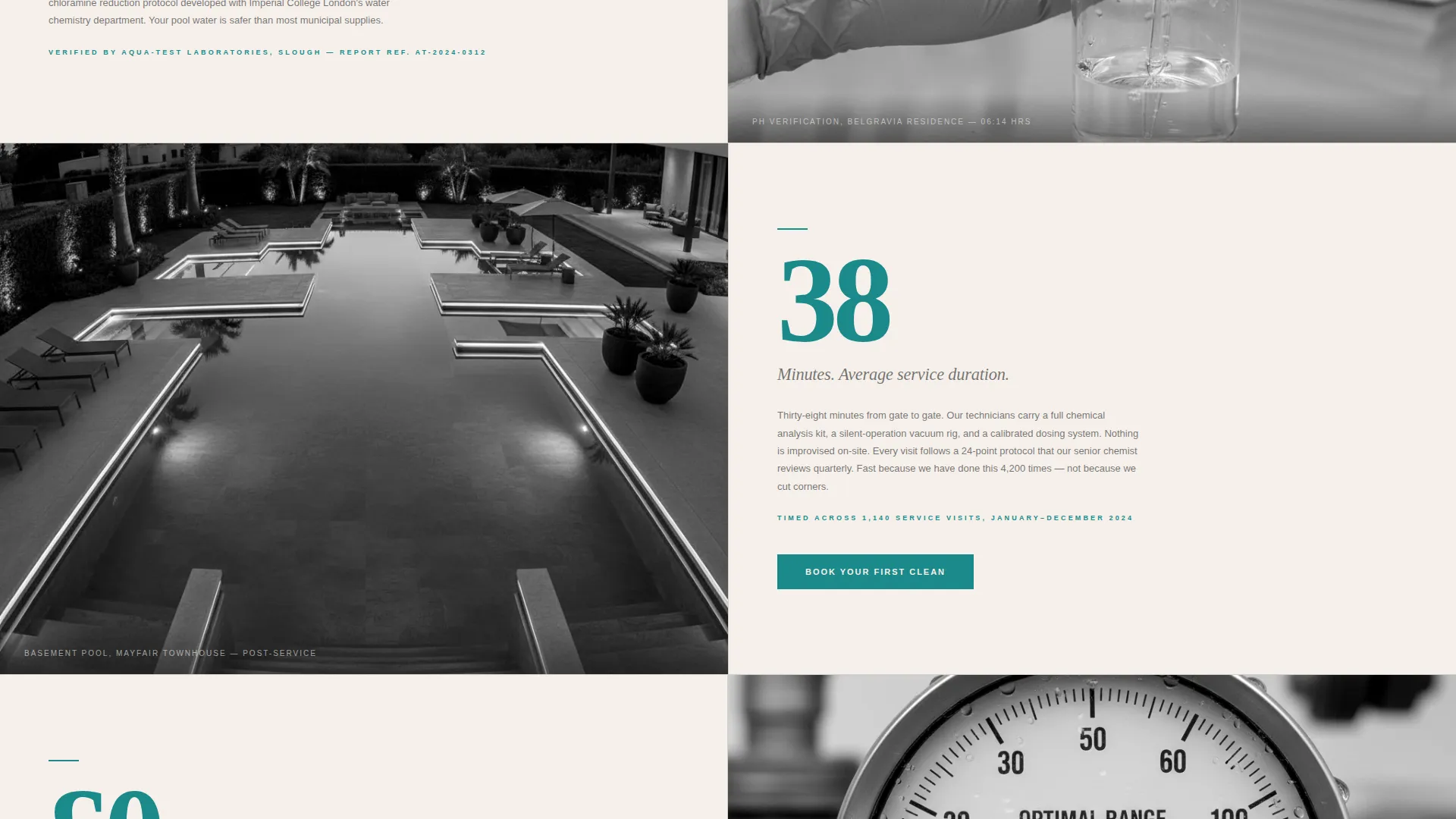 Authoritative Poolcleaning | Free Website Template | Rocket