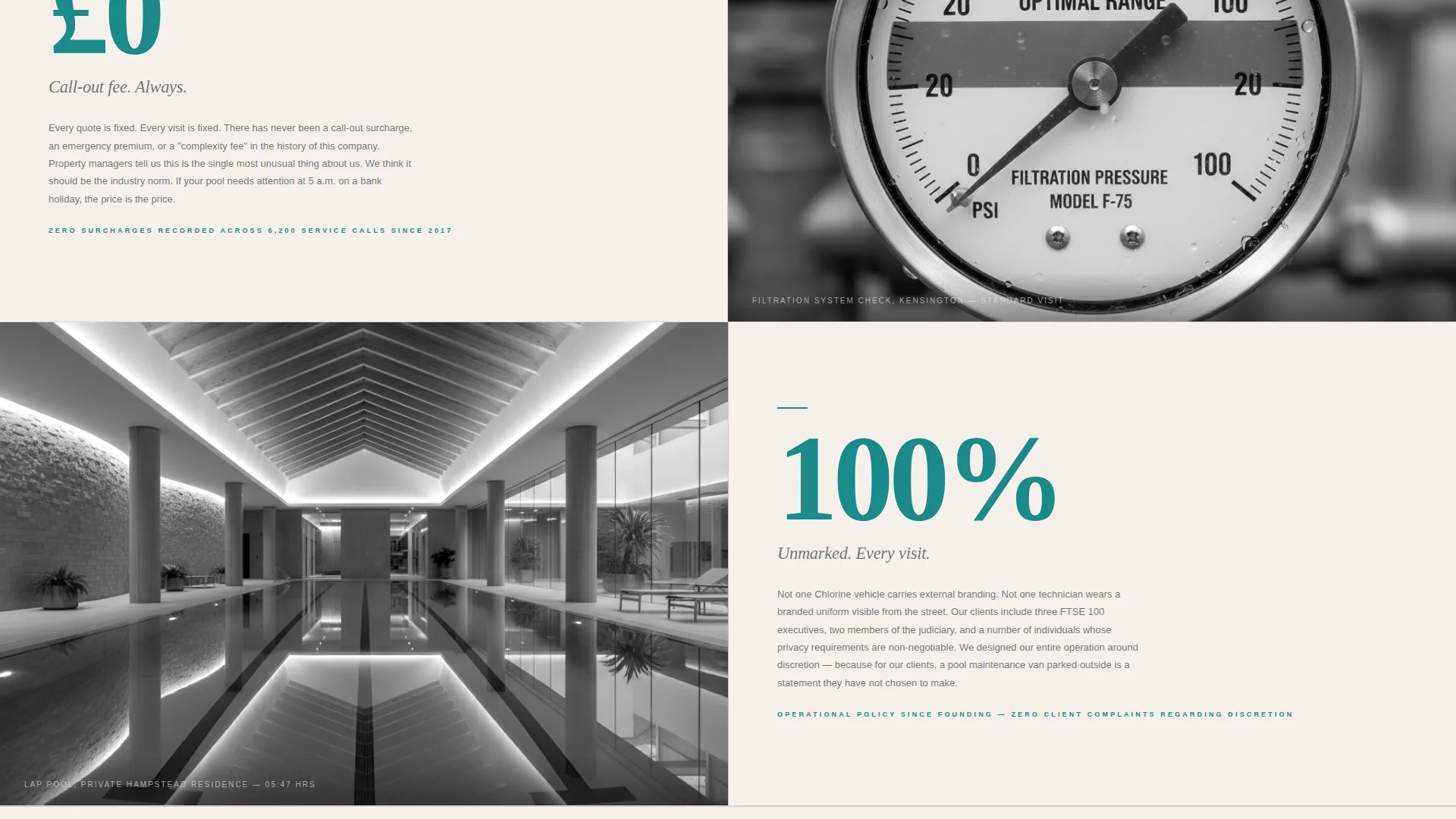Authoritative Poolcleaning | Free Website Template | Rocket